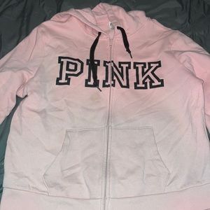Pink Victoria’s Secret full zip size L